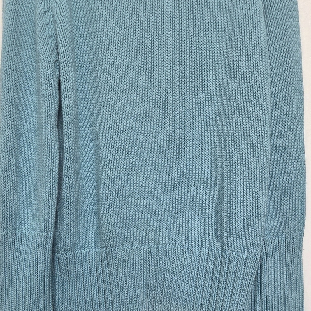 Vintage Bonnie & Bill XL Cottonblend Candy Blue Women's Zipper Cardigan Sweater - Picture 9 of 12